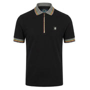 Trojan Oxford Collar Polo Shirt Black