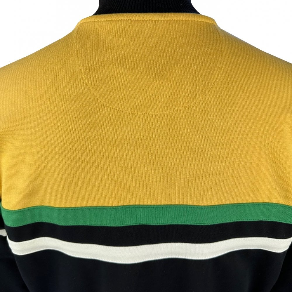 Trojan Retro Panel Track Top Black