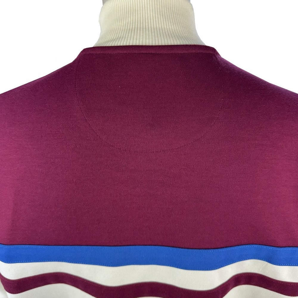 Trojan Retro Panel Track Top Claret