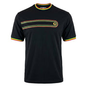 Trojan Retro Stripe T-Shirt Black