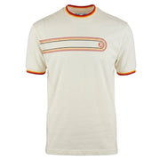 Trojan Retro Stripe T-Shirt White