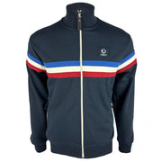 Trojan Retro Stripe Track Top Navy