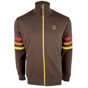 Trojan Sleeve Stripe Track Top Brown