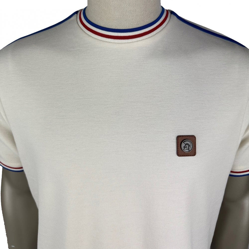 Trojan Triple Stripe T-Shirt White