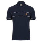 Trojan Piping Polo Shirt Navy