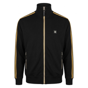 Trojan Twin Stripe Track Top Black
