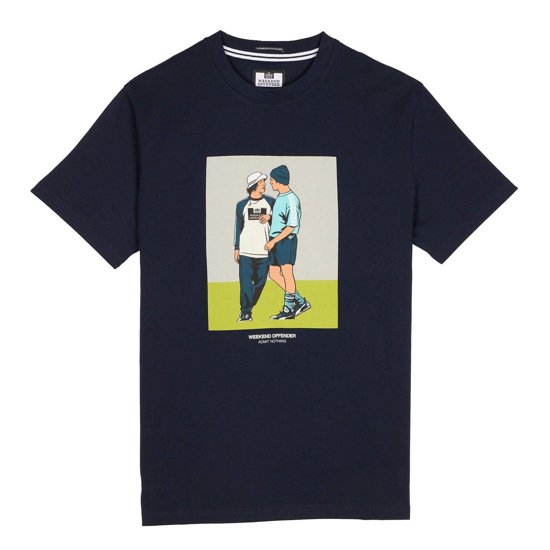 Weekend Offender Parklife T Shirt Navy