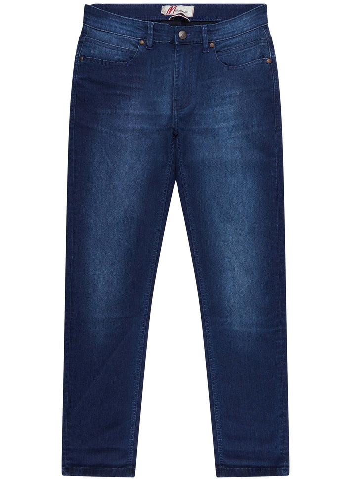 Mish Mash Tapered Fit Bradley Blue Jeans - Urban Menswear
