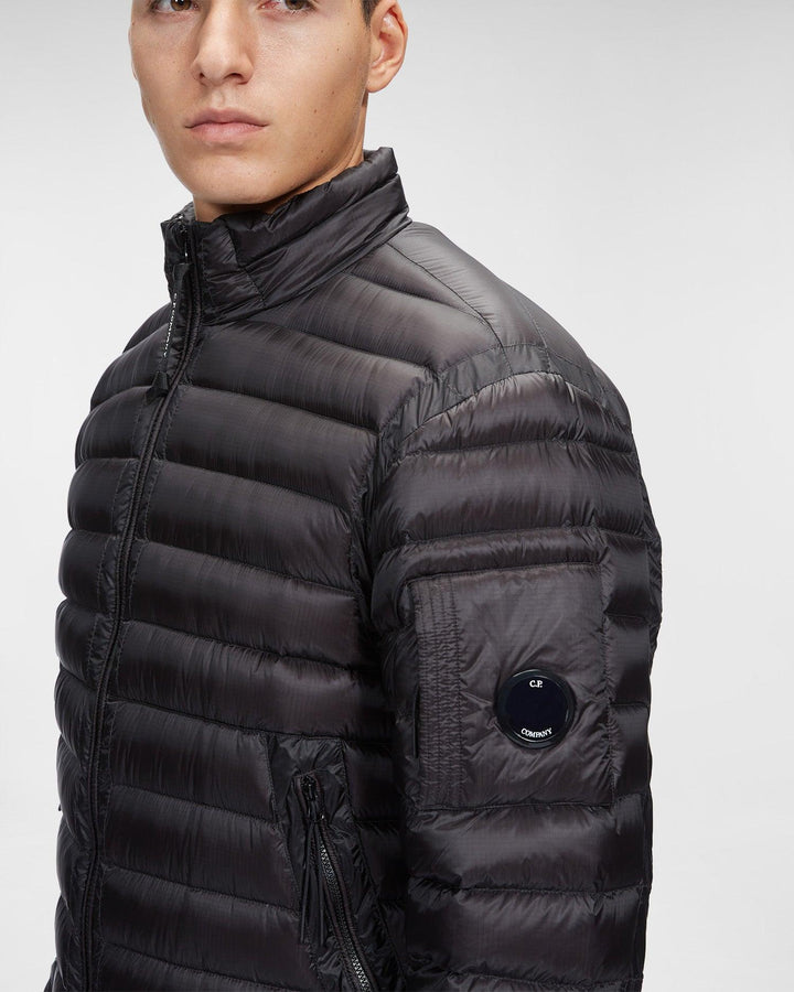 CP Company DD Shell Lens Down Jacket Black - Urban Menswear