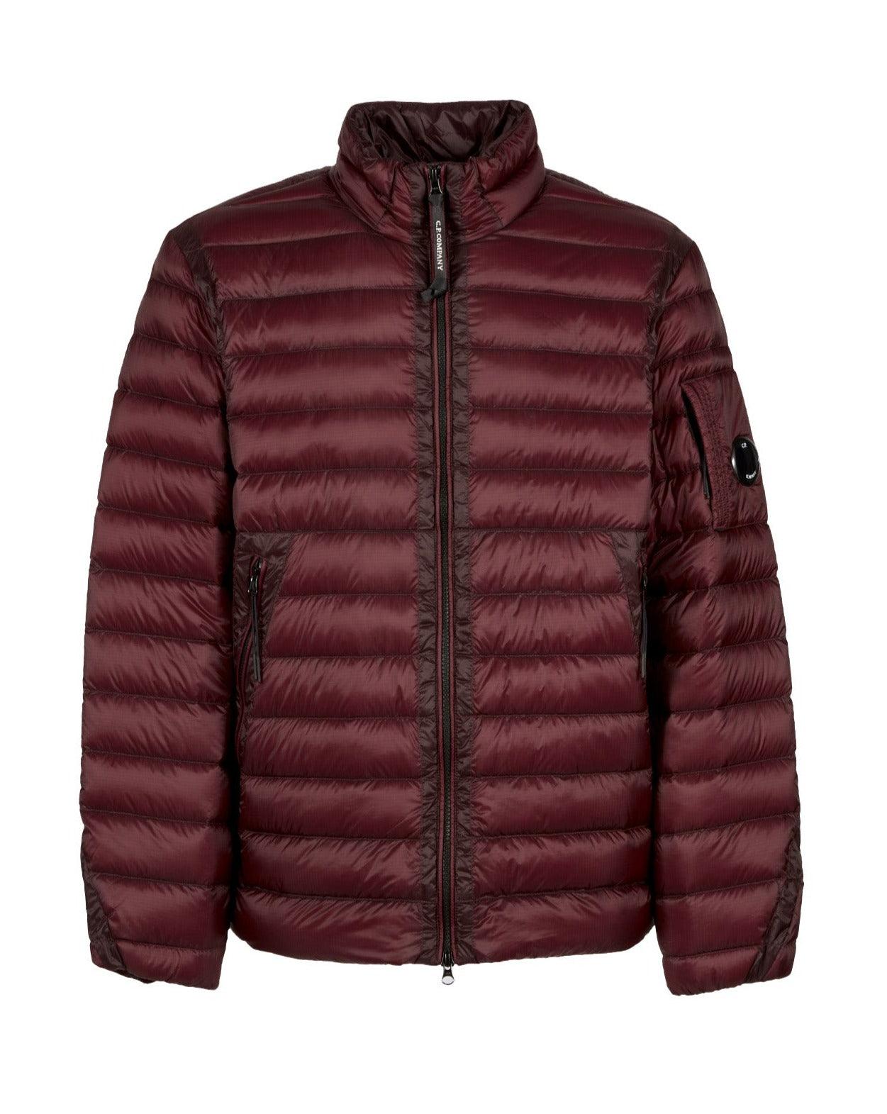 CP Company DD Shell Lens Down Puffer Jacket - Port Royal Red - Men's ...
