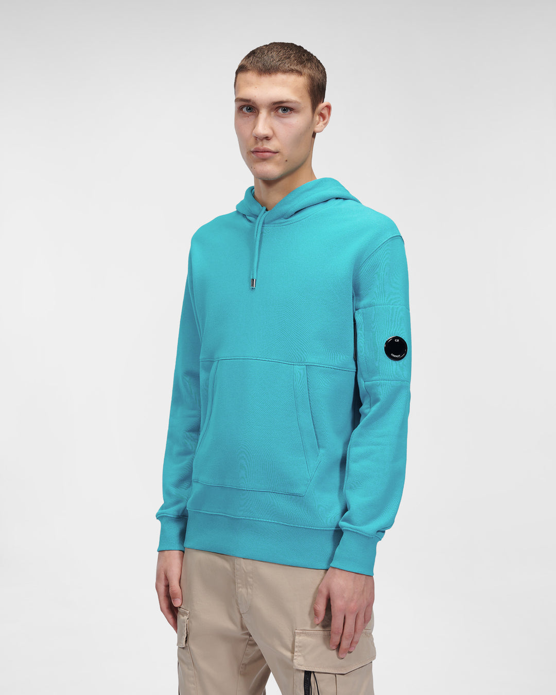 CP Company Pullover Hoodie Tile Blue - Urban Menswear