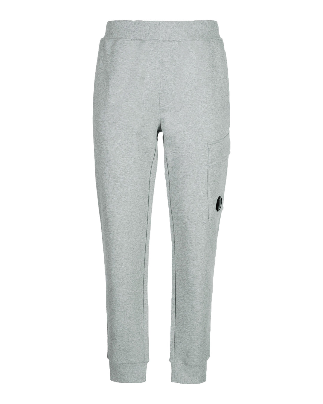 CP Company Diagonal Raised Fleece Joggers Grey Melange - Urban Menswear