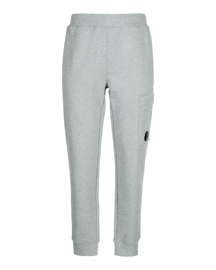 CP Company Diagonal Raised Fleece Joggers Grey Melange - Urban Menswear