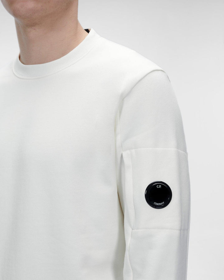 CP Company Lens Sweatshirt Gauze White - Urban Menswear
