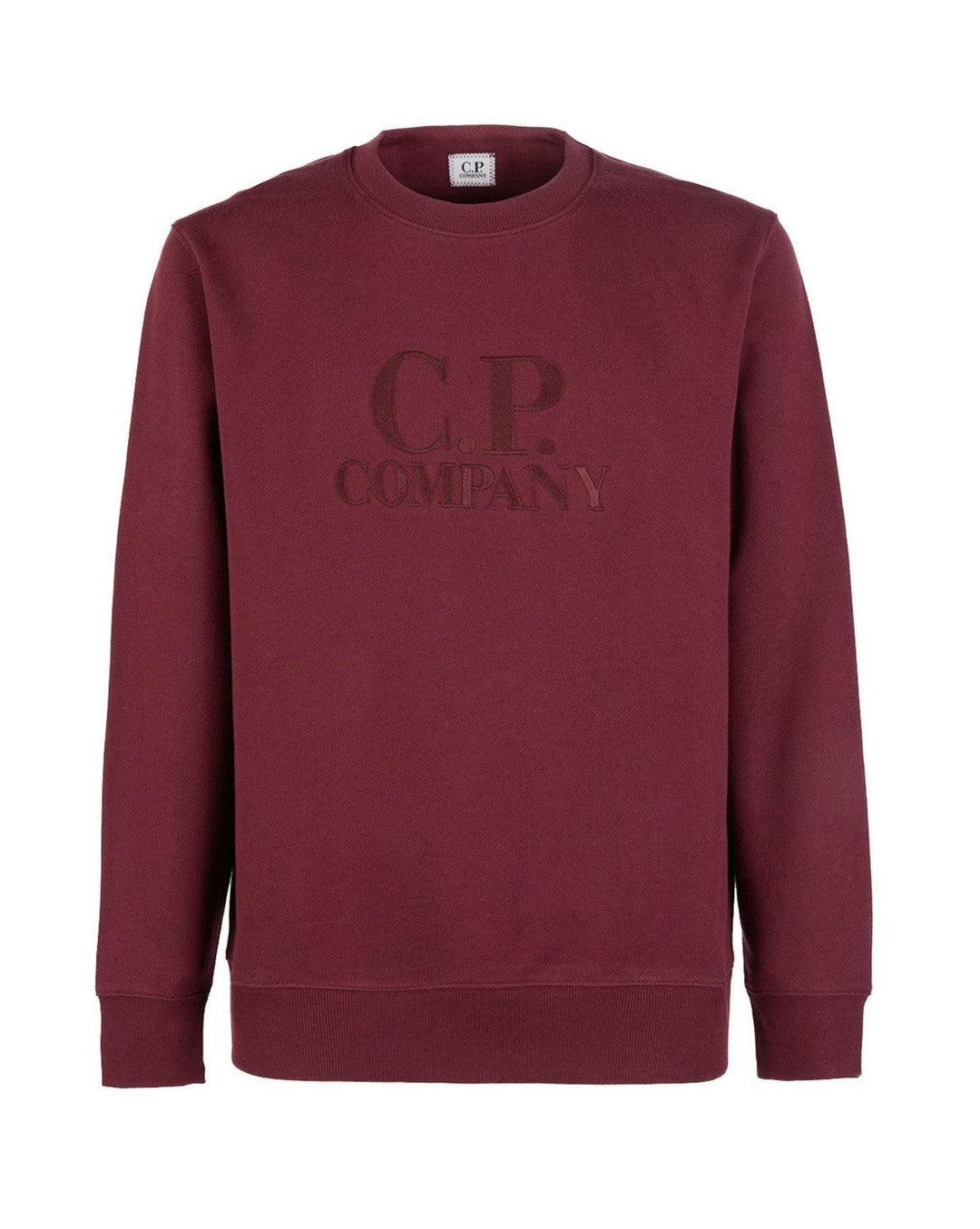 CP Company Embroidered Logo Sweatshirt Port Royal - Urban Menswear