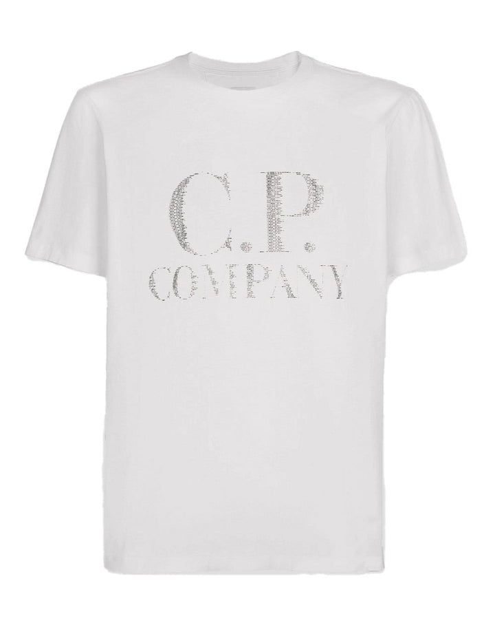 CP Company Large Logo T-Shirt White - Urban Menswear