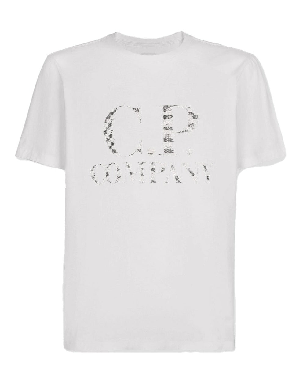 CP Company Large Logo T-Shirt White - Urban Menswear