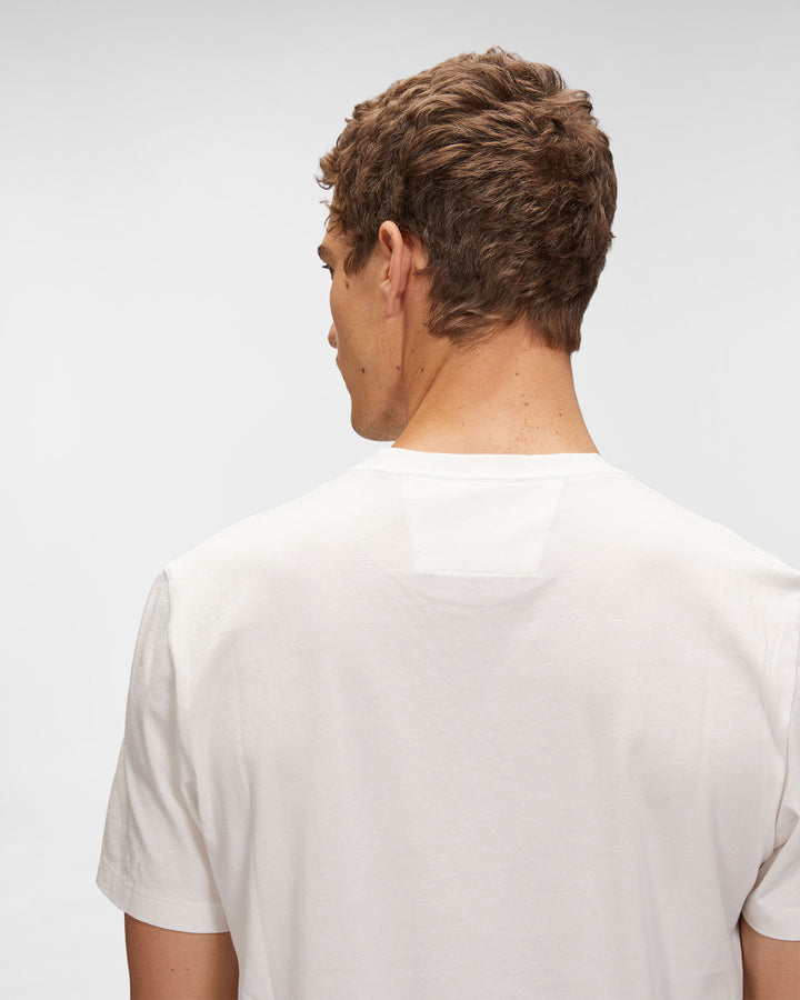 CP Company Large Logo T-Shirt White - Urban Menswear