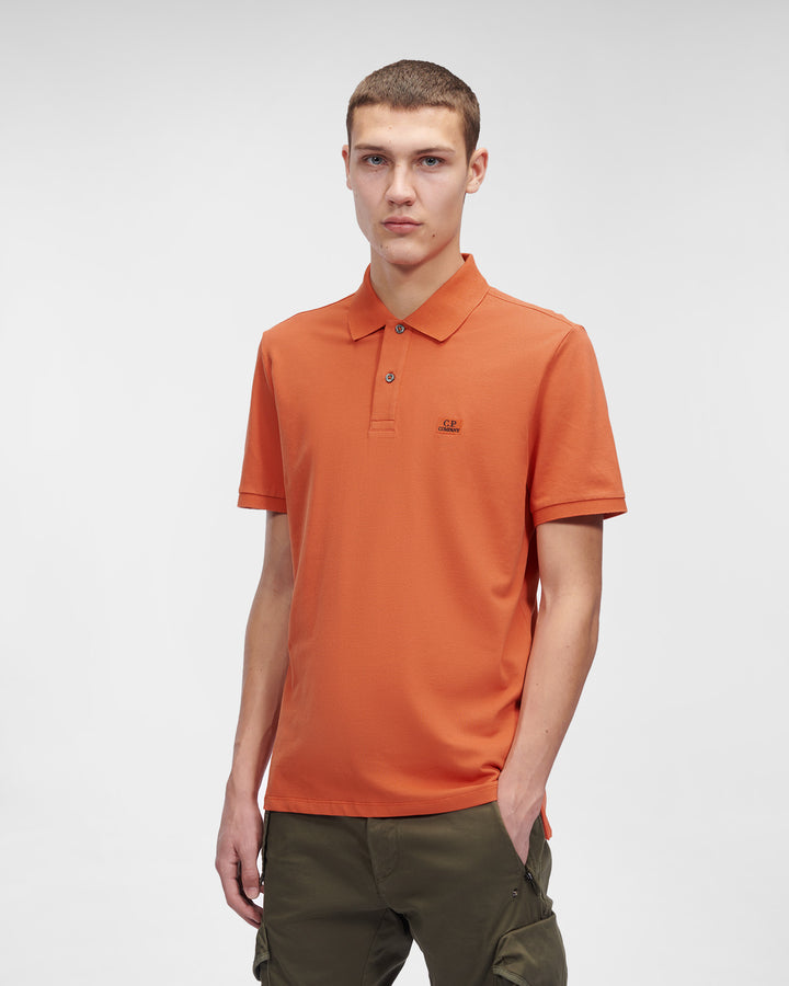 CP Company Regular Fit Polo Shirt Orange - Urban Menswear