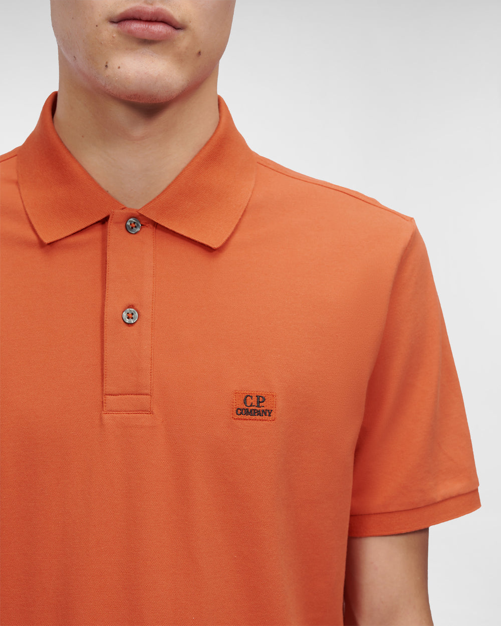 CP Company Regular Fit Polo Shirt Orange - Urban Menswear