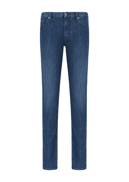 Emporio Armani Jeans J06 Slim Fit Denim Blue - Urban Menswear