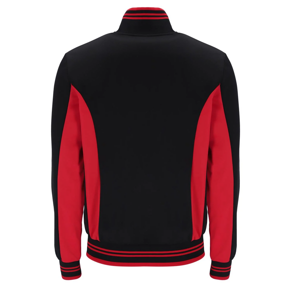 Fila Vintage Manne Track Top Black/Red - Urban Menswear