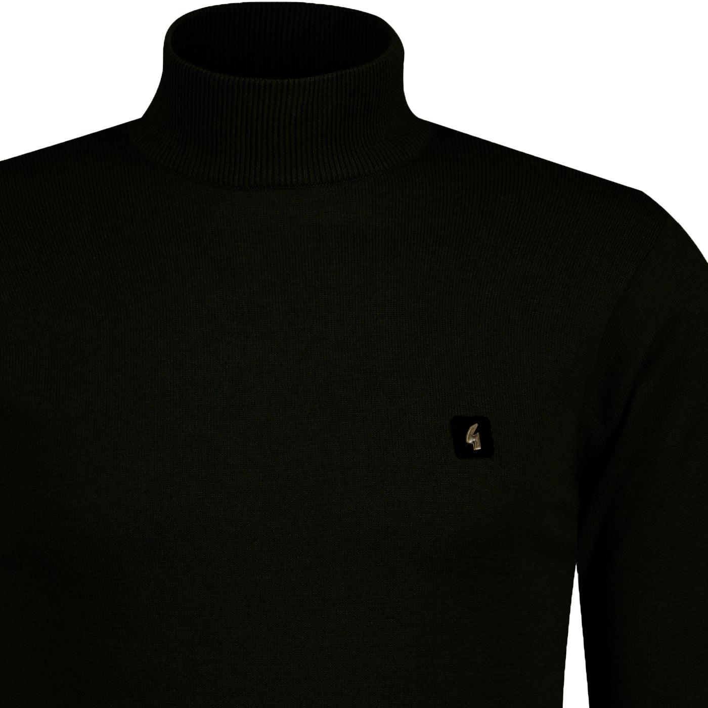 Gabicci Vintage Duke Turtleneck Jumper Black Men s Urban