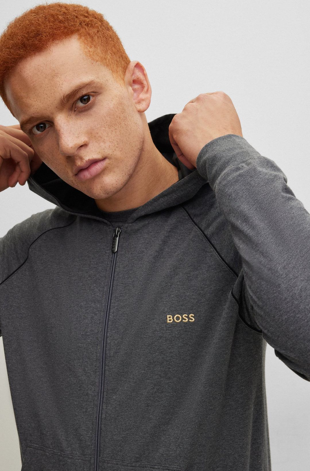 Hugo Boss Loungewear Hoodie Dark Grey - Urban Menswear