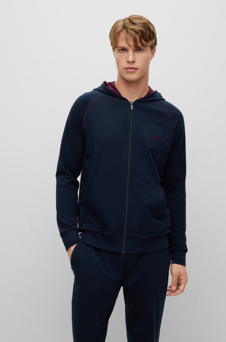 Hugo Boss Loungewear Hoodie Navy Blue - Urban Menswear