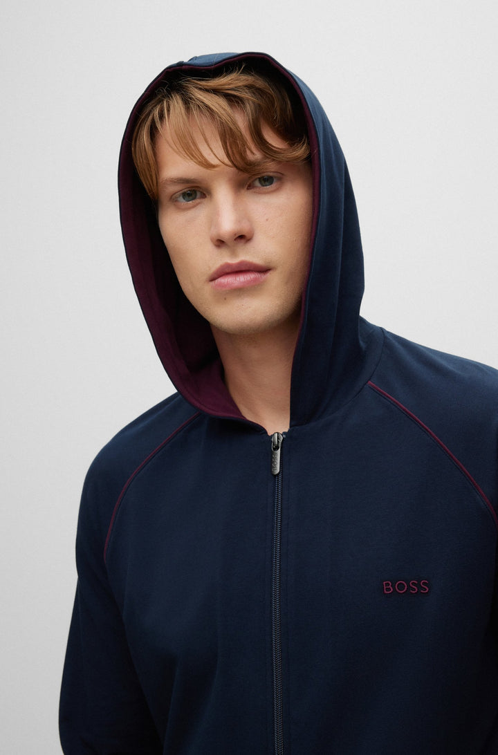 Hugo Boss Loungewear Hoodie Navy Blue - Urban Menswear