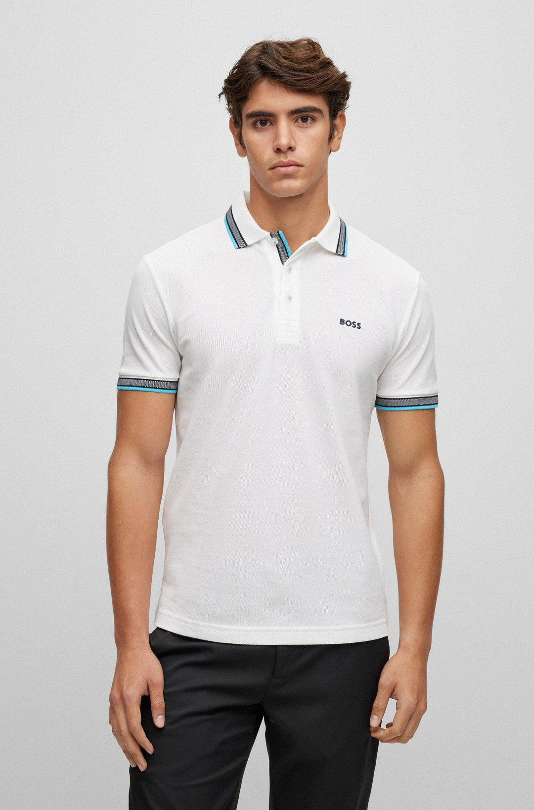 Hugo Boss Paddy Polo Shirt White - Urban Menswear