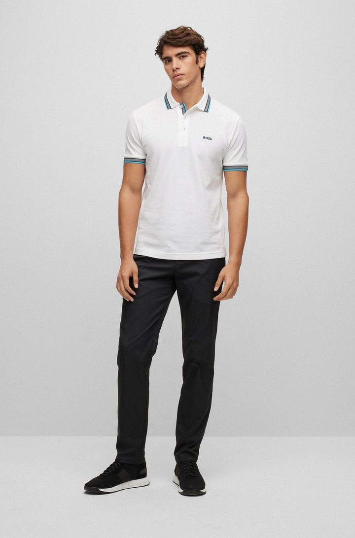 Hugo Boss Paddy Polo Shirt White - Urban Menswear