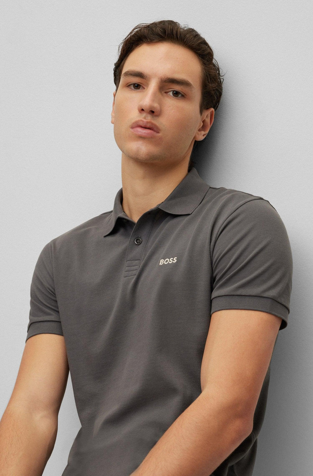 Hugo Boss Piro Polo Shirt Dark Grey - Urban Menswear