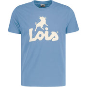 Lois New Baco Logo T-Shirt Sky Blue - Urban Menswear