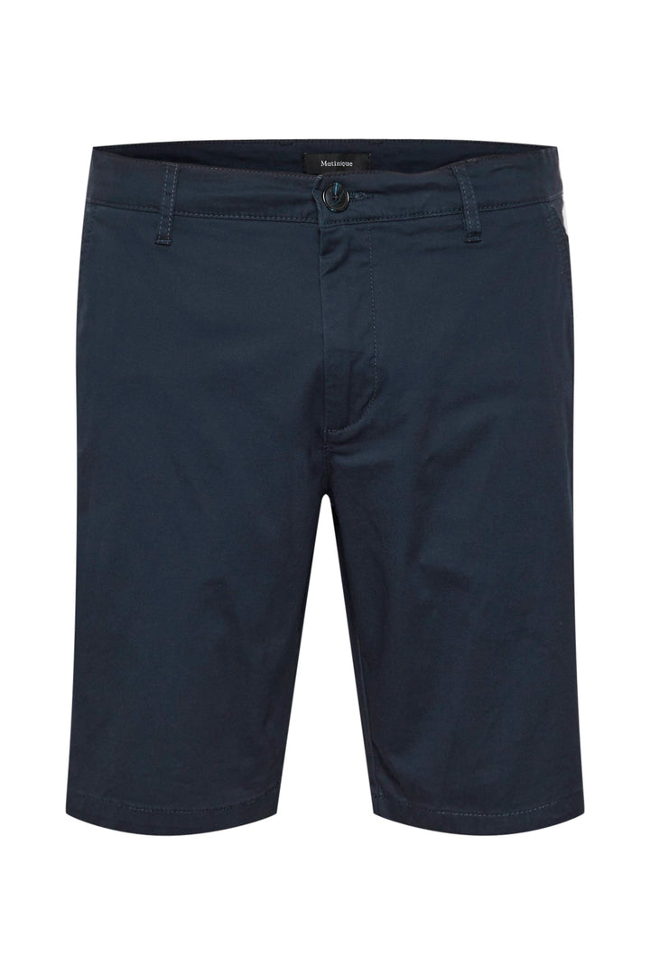 Matinique Thomas Chino Shorts Navy Blue - Urban Menswear