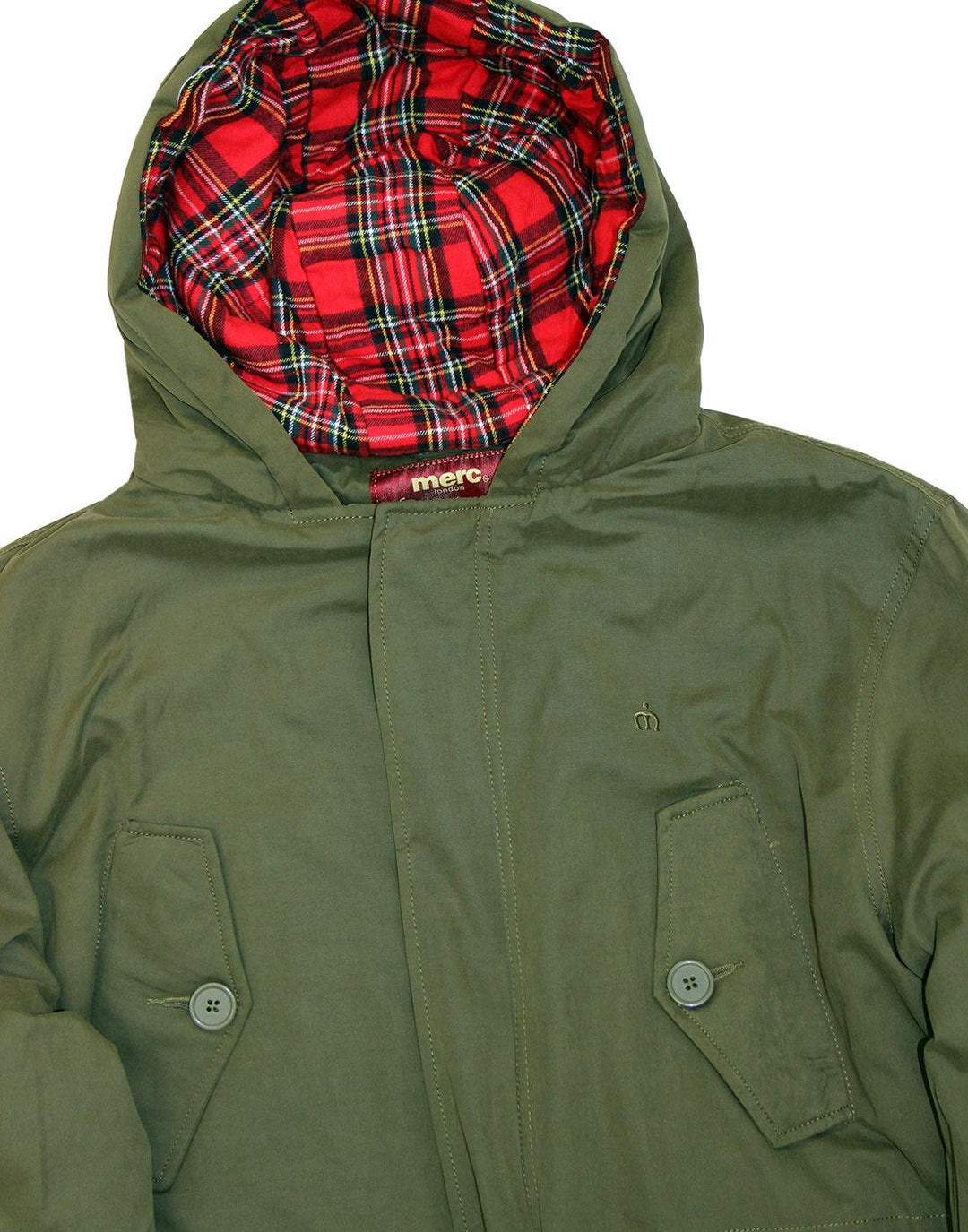 Merc London Tobias Fishtail Parka Army Green - Urban Menswear