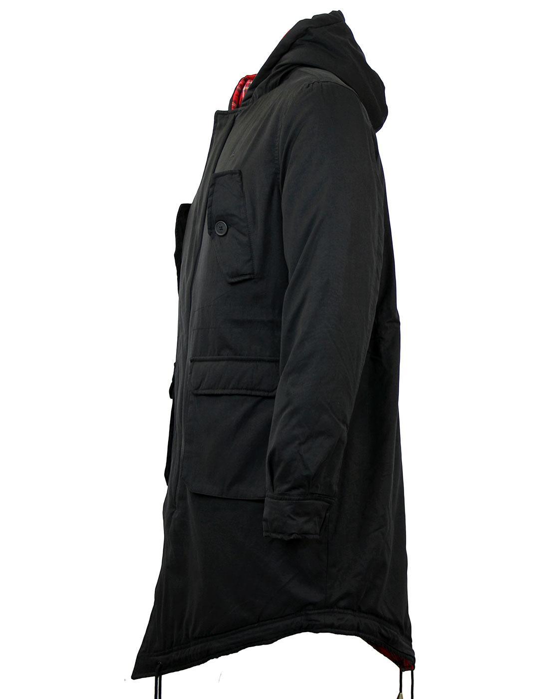 Merc London Tobias Fishtail Parka Black - Urban Menswear