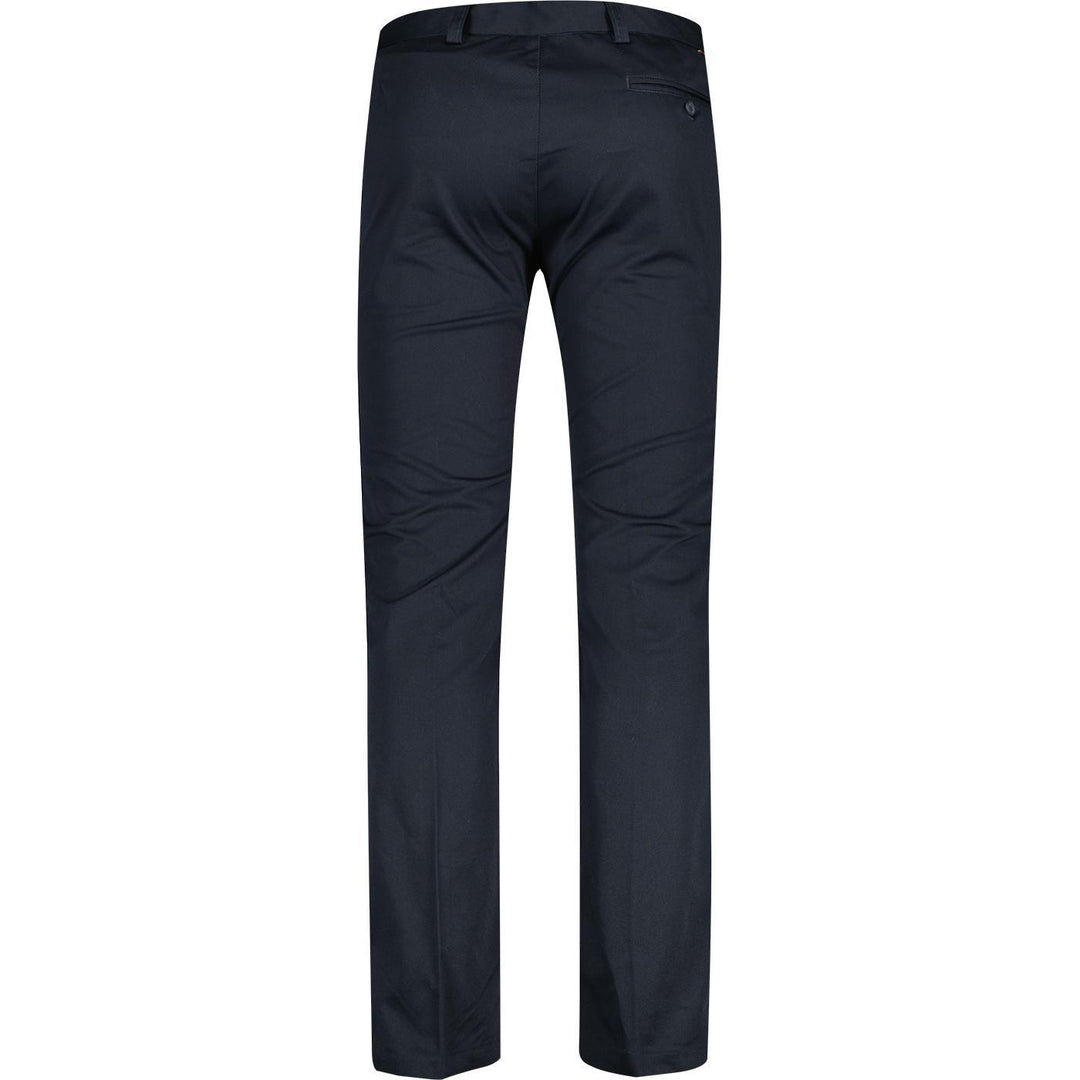 Merc London Winston Sta Prest Trousers Navy - Urban Menswear