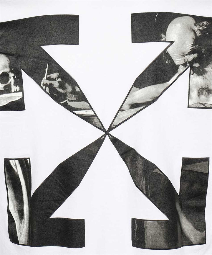 Off White Caravaggio Arrow T-Shirt White - Urban Menswear
