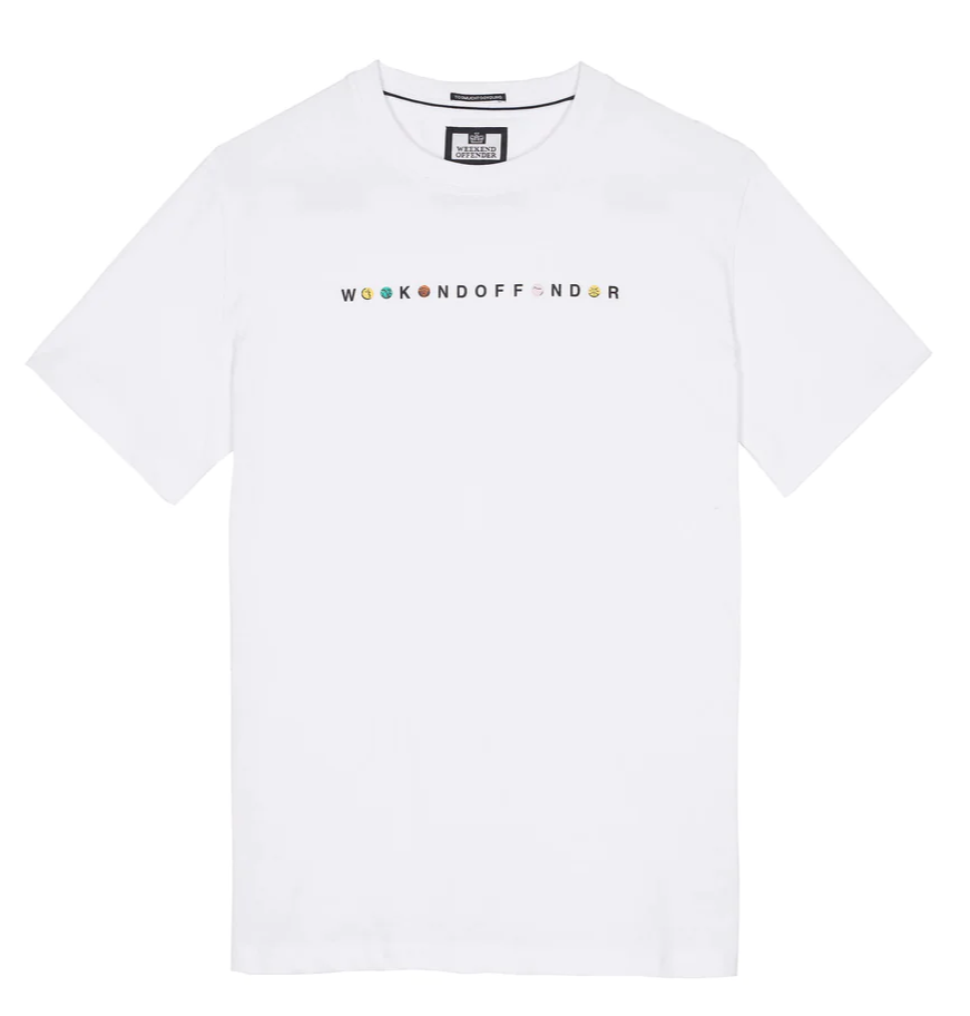 Weekend Offender Max T-Shirt White - Urban Menswear