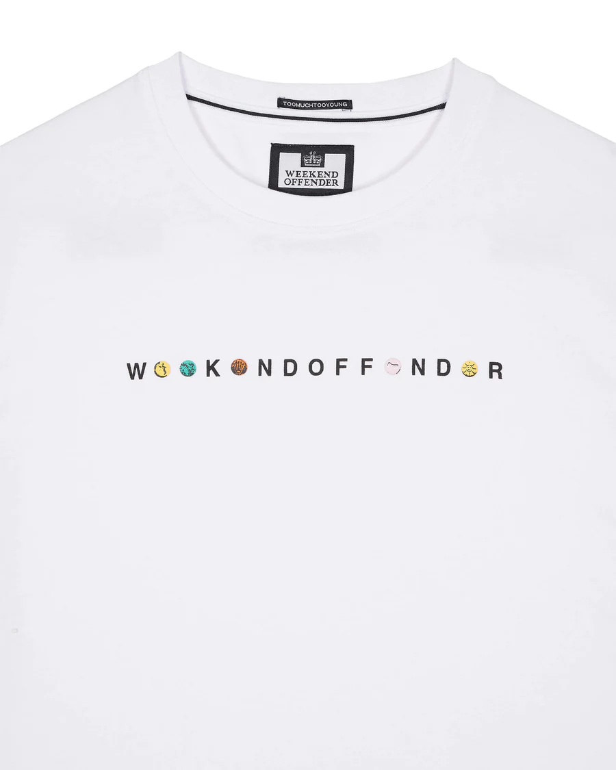 Weekend Offender Max T-Shirt White - Urban Menswear