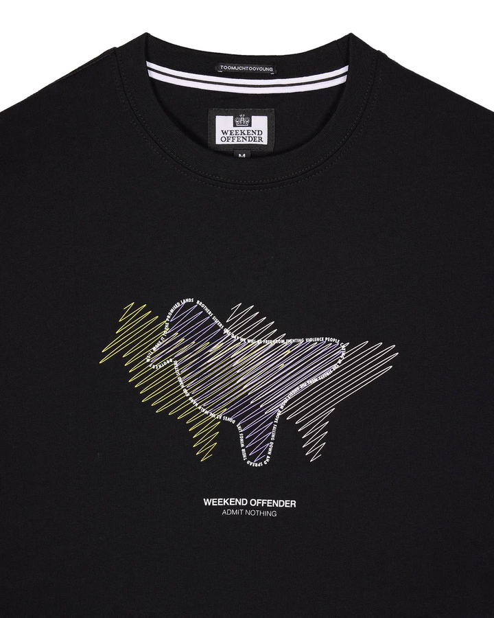 Weekend Offender Gabe T-Shirt Black - Urban Menswear
