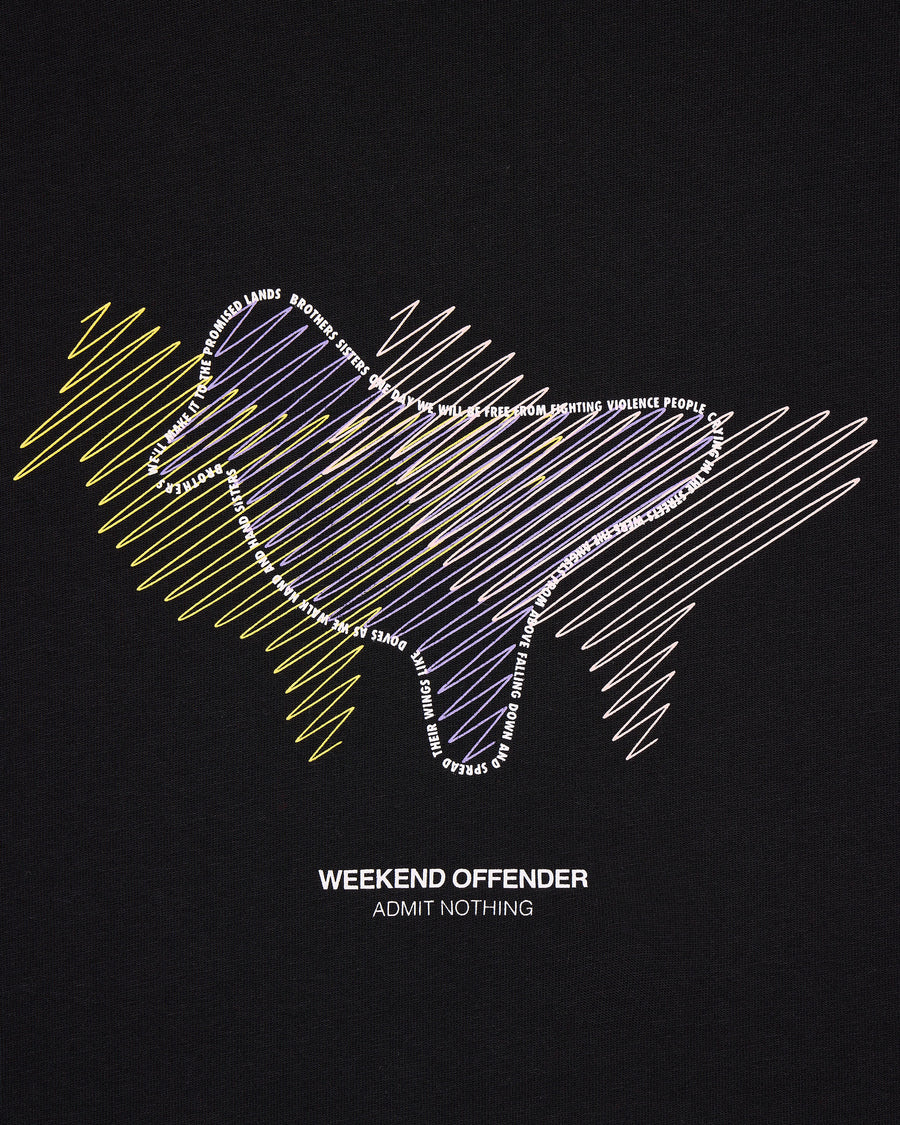 Weekend Offender Gabe T-Shirt Black - Urban Menswear