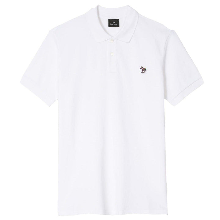 Paul Smith Zebra Logo Polo Shirt White - Urban Menswear