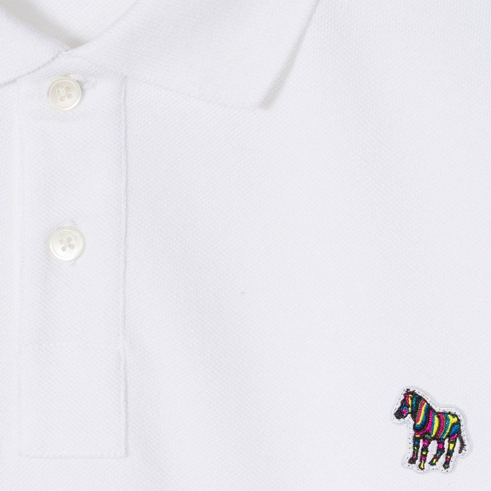 Paul Smith Zebra Logo Polo Shirt White - Urban Menswear
