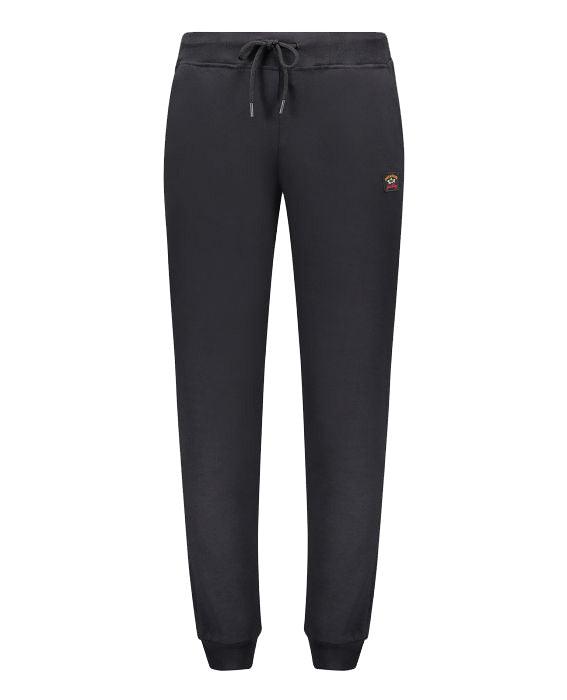 Paul & Shark Badge Joggers Black - Urban Menswear