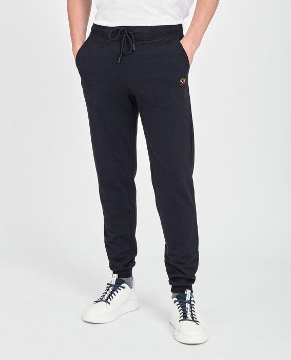 Paul & Shark Badge Joggers Black - Urban Menswear