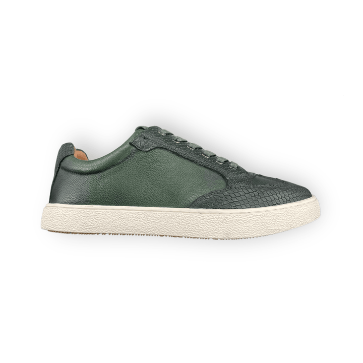 Sergio Duletti Clinton Smart Leather Trainers Green - Urban Menswear