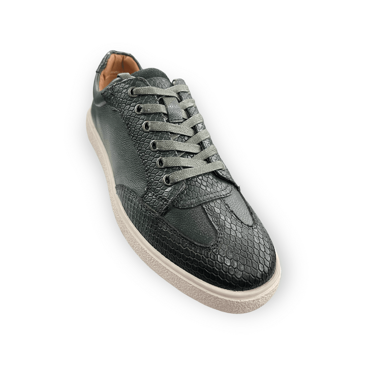 Sergio Duletti Clinton Smart Leather Trainers Green - Urban Menswear