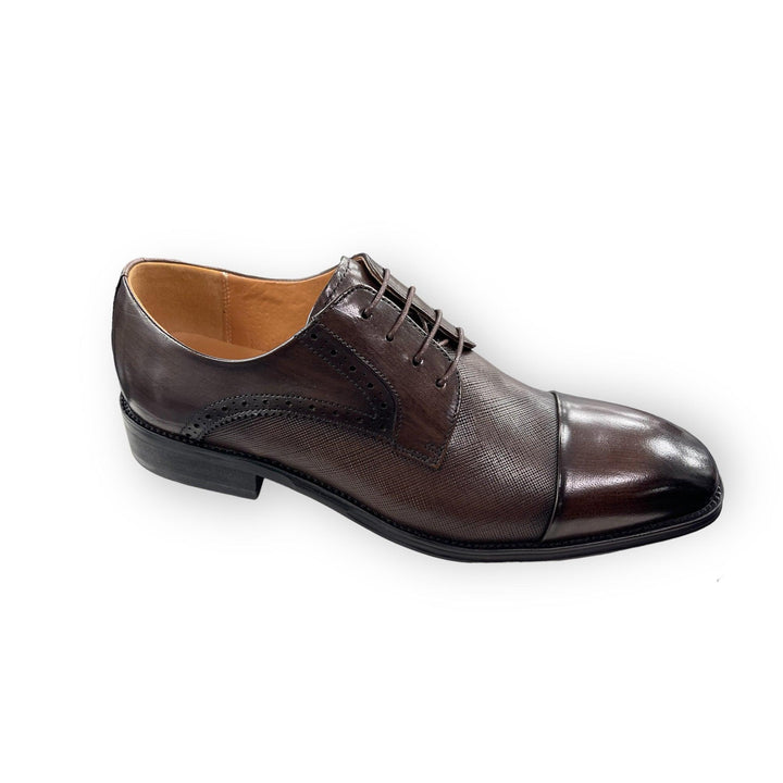 Sergio Duletti Erling Smart Leather Shoes Coffee - Urban Menswear